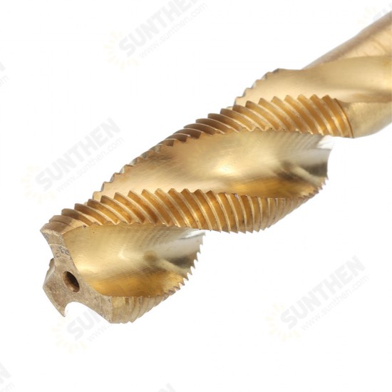 M8/M10/M12 HSS Titanium Coated Screw Tap Thread Metric Spiral Flute Machine Hand Tap