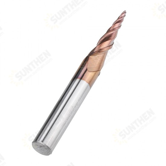 R0.25/ R0.5/ R0.75/ R1.0 *20*D6*50 2 Flutes Taper Ball Nose End Mill HRC50 Milling Cutter