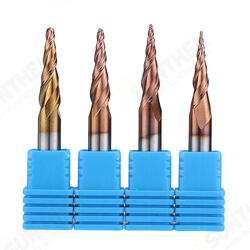 R0.25/ R0.5/ R0.75/ R1.0 *20*D6*50 2 Flutes Taper Ball Nose End Mill HRC50 Milling Cutter