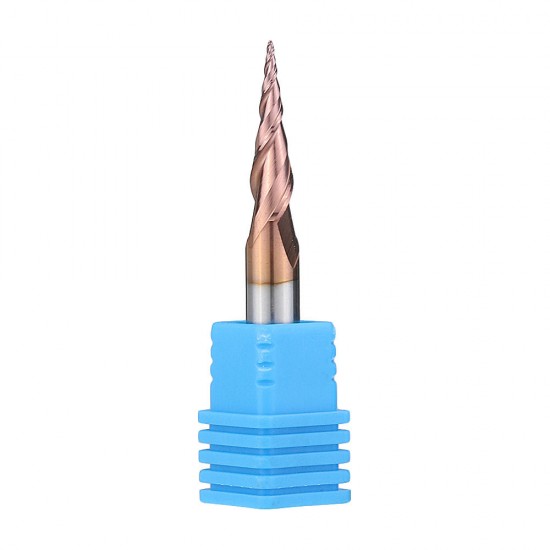 R0.25/ R0.5/ R0.75/ R1.0 *20*D6*50 2 Flutes Taper Ball Nose End Mill HRC50 Milling Cutter