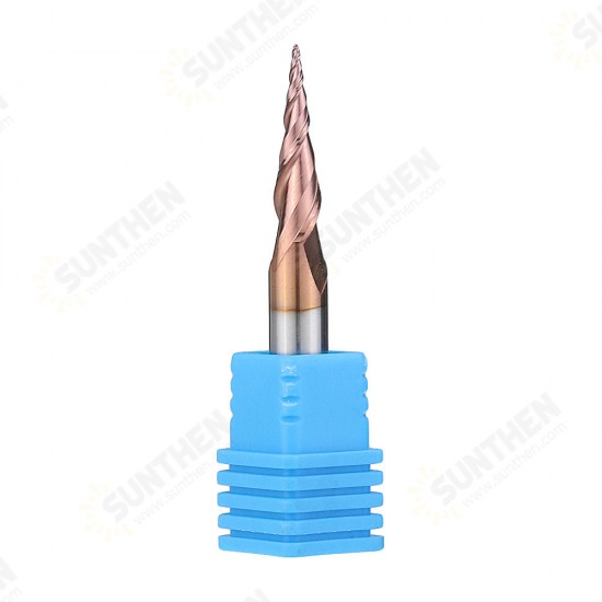 R0.25/ R0.5/ R0.75/ R1.0 *20*D6*50 2 Flutes Taper Ball Nose End Mill HRC50 Milling Cutter