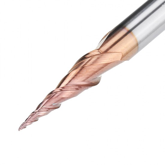 R0.25/ R0.5/ R0.75/ R1.0 *20*D6*50 2 Flutes Taper Ball Nose End Mill HRC50 Milling Cutter