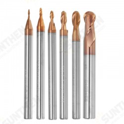 R0.5-3mm 2 Flutes Ball Nose HRC58 AlTiN Coating End Mill Cutter Tungsten Carbide CNC Tool R0.5-3mm 2 Flutes Ball Nose HRC58 AlTiN Coating End Mill Cutter Tungsten Carbide CNC Tool