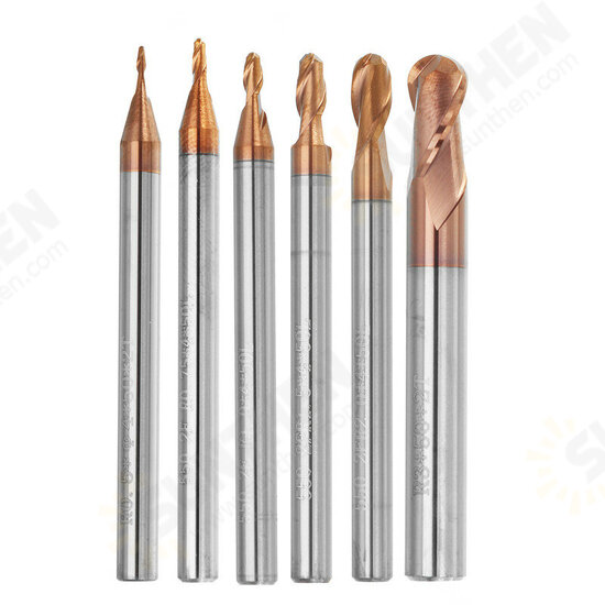 R0.5-3mm 2 Flutes Ball Nose HRC58 AlTiN Coating End Mill Cutter Tungsten Carbide CNC Tool R0.5-3mm 2 Flutes Ball Nose HRC58 AlTiN Coating End Mill Cutter Tungsten Carbide CNC Tool