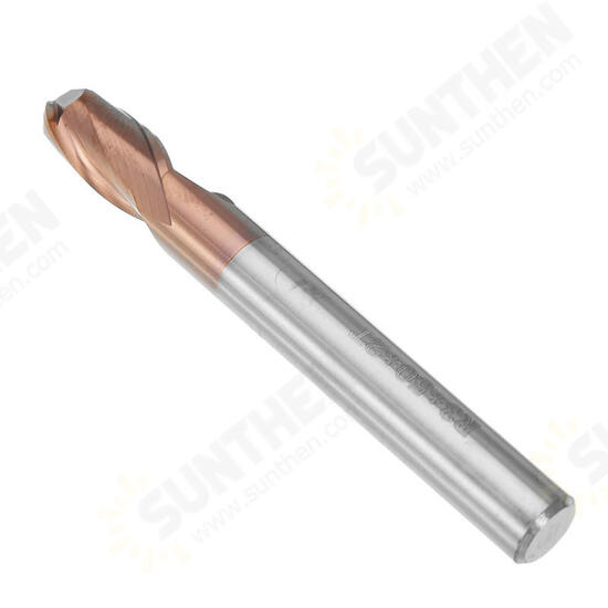 R0.5-3mm 2 Flutes Ball Nose HRC58 AlTiN Coating End Mill Cutter Tungsten Carbide CNC Tool