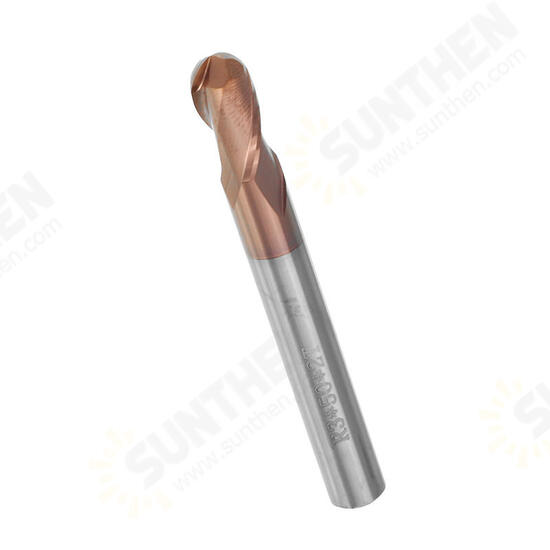 R0.5-3mm 2 Flutes Ball Nose HRC58 AlTiN Coating End Mill Cutter Tungsten Carbide CNC Tool