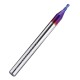 R0.5-R2 HRC60 2 Flutes Ball Nose End Mill 50mm Blue NaCo Coating CNC Milling Cutter R0.5-R2 HRC60 2 Flutes Ball Nose End Mill 50mm Blue NaCo Coating CNC Milling Cutter