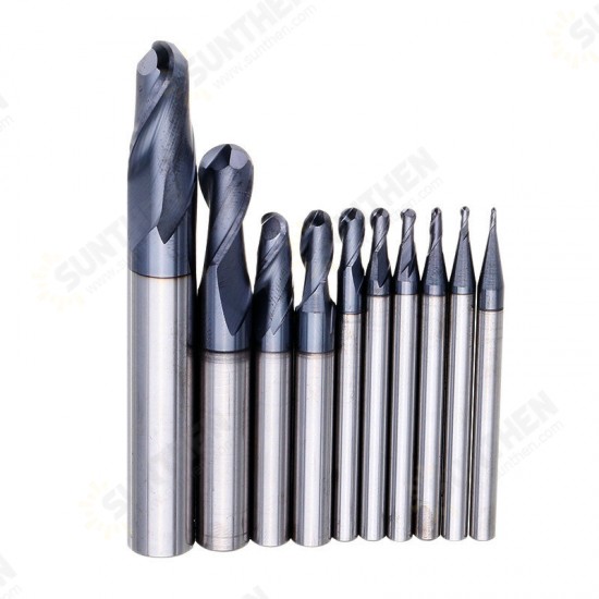R0.5-R5mm Ball Nose Tungsten Carbide End Mill Cutter HRC55 TiAlN Coating End Milling Cutter CNC Tool R0.5-R5mm Ball Nose Tungsten Carbide End Mill Cutter HRC55 TiAlN Coating End Milling Cutter CNC Tool