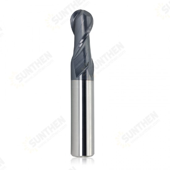 R0.5-R6mm Ball Nose 2 Flute Tungsten Carbide End Mill Cutter TiAlN Coating End Milling Cutter