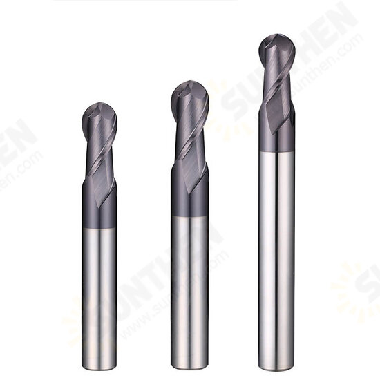 R0.5-R6mm Ball Nose 2 Flute Tungsten Carbide End Mill Cutter TiAlN Coating End Milling Cutter R0.5-R6mm Ball Nose 2 Flute Tungsten Carbide End Mill Cutter TiAlN Coating End Milling Cutter