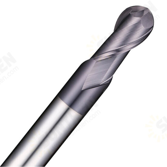 R0.5-R6mm Ball Nose 2 Flute Tungsten Carbide End Mill Cutter TiAlN Coating End Milling Cutter