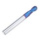 R3/R4/R5 2 Flutes Ball Nose End Mill HRC60 Blue NaCo Coating Tungsten Steel Carbide CNC Milling Cutter