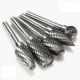 RB13 5pcs 12mm Head Tungsten Carbide Rotary File Burr Die 6mm Shank for Rotary Drill