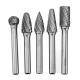 RB29 5pcs 6mm Shank Tungsten Carbide Burr Rotary Cutter file Set Engraving Tool