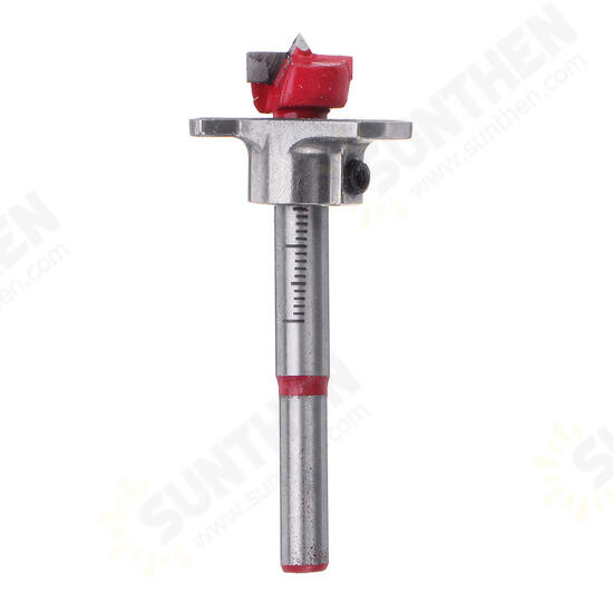 Red 15 20 25 30 35mm Forstner Drill Bit Wood Auger Cutter Hex Wrench Woodworking Hole Saw For Power Tools