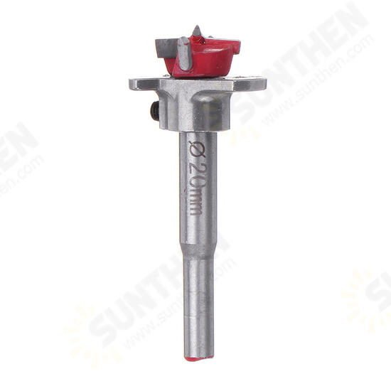 Red 15 20 25 30 35mm Forstner Drill Bit Wood Auger Cutter Hex Wrench Woodworking Hole Saw For Power Tools