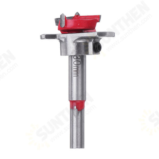 Red 15 20 25 30 35mm Forstner Drill Bit Wood Auger Cutter Hex Wrench Woodworking Hole Saw For Power Tools