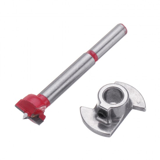 Red 15 20 25 30 35mm Forstner Drill Bit Wood Auger Cutter Hex Wrench Woodworking Hole Saw For Power Tools