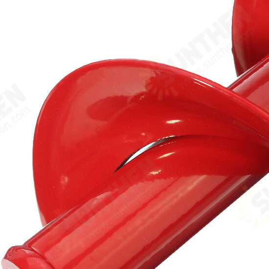 Red Upgrade Hard Alloy Head Spiral Auger Drill 4x22/4x45/8x25/8x30cm Non-Slip Flower Bulb Auger Rust Proof Planter Hole Digger Bit for Hex Drive Drill