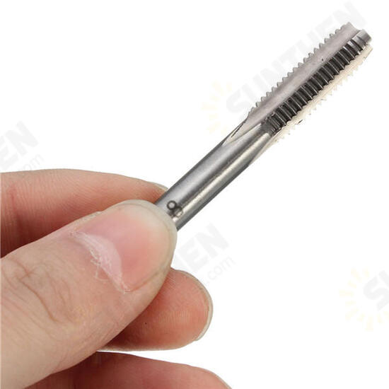 T Handle Ratchet Tap Wrench with 5pcs M3-M8 Machine Screw Thread Metric Plug Tap