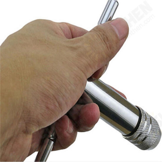 T Handle Ratchet Tap Wrench with 5pcs M3-M8 Machine Screw Thread Metric Plug Tap T Handle Ratchet Tap Wrench with 5pcs M3-M8 Machine Screw Thread Metric Plug Tap