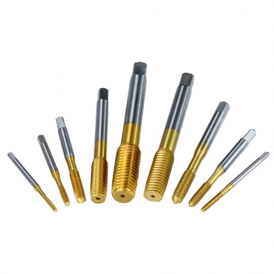 Titanium Coating Extrusion Taps M2-M12 Fluteless Forming Machine Plug Taps Metric Screw Thread Tap Drill Metal Threading Tools