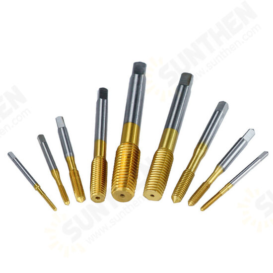 Titanium Coating Extrusion Taps M2-M12 Fluteless Forming Machine Plug Taps Metric Screw Thread Tap Drill Metal Threading Tools Titanium Coating Extrusion Taps M2-M12 Fluteless Forming Machine Plug Taps Metric Screw Thread Tap Drill Metal Threading Tools