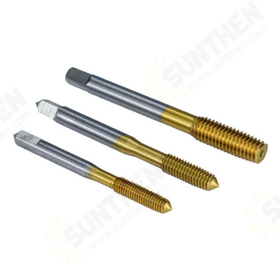 Titanium Coating Extrusion Taps M2-M12 Fluteless Forming Machine Plug Taps Metric Screw Thread Tap Drill Metal Threading Tools