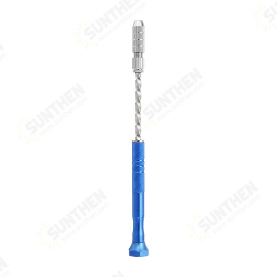 Upgrade Semi-automatic Mini Hand Drill with 2pcs Double Side Chuck and 10pcs Twist Drill Bits