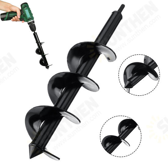Garden Auger Spiral Drill Bit Attachment Bulb Plant Post Bedding Planting Auger Tool Garden Auger Spiral Drill Bit Attachment Bulb Plant Post Bedding Planting Auger Tool