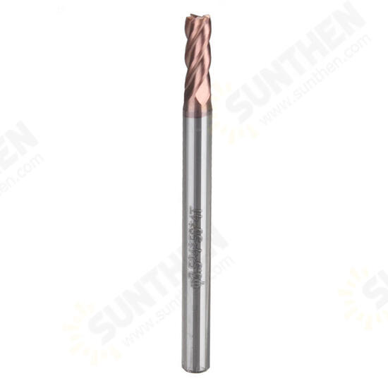 HRC55 1-5mm AlTiN Tungsten Carbide 4 Flute End Milling Cutter CNC Tool HRC55 1-5mm AlTiN Tungsten Carbide 4 Flute End Milling Cutter CNC Tool