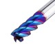 HRC60 5/6/8mm 4 Flutes Milling Cutter Blue NACO Coated Tungsten Carbide Milling Cutter CNC Tool HRC60 5/6/8mm 4 Flutes Milling Cutter Blue NACO Coated Tungsten Carbide Milling Cutter CNC Tool