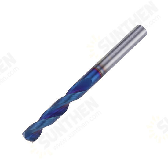 HRC65 Tungsten Steel Twist Drill Bit 2 Flutes 1-7mm 118 Degree Chamfering Cutter