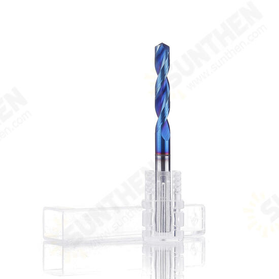 HRC65 Tungsten Steel Twist Drill Bit 2 Flutes 1-7mm 118 Degree Chamfering Cutter