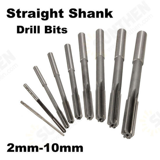 HSS Straight Shank Machine Reamer H7 Drill Bit 2/3/4/5/6/7/8/9/10mm HSS Straight Shank Machine Reamer H7 Drill Bit 2/3/4/5/6/7/8/9/10mm