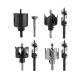 Hole Saw Drill Bit Lock Installation Hole Saw Hole Saw Drill Bit Lock Installation Hole Saw