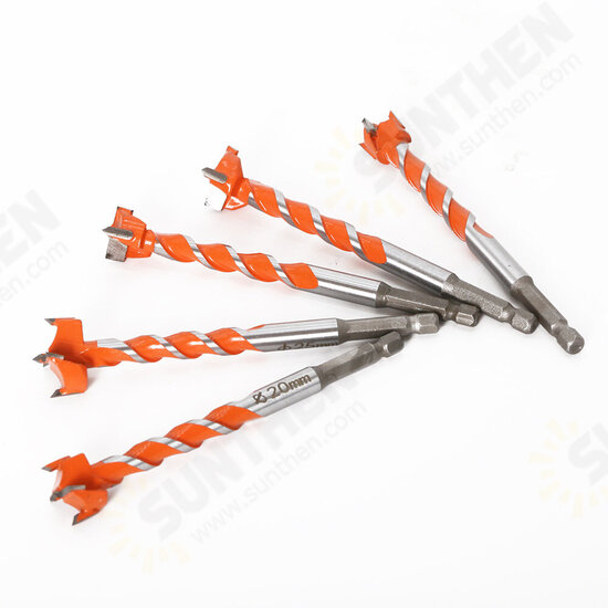 7mm Hex Shank Lengthen Core Drill Bit 16mm-25mm Woodworking Tools Hole Saw Cutter Hinge Boring Drill Bits