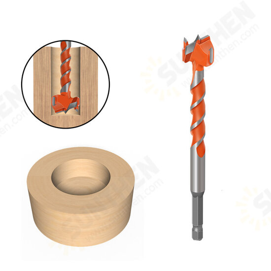 7mm Hex Shank Lengthen Core Drill Bit 16mm-25mm Woodworking Tools Hole Saw Cutter Hinge Boring Drill Bits