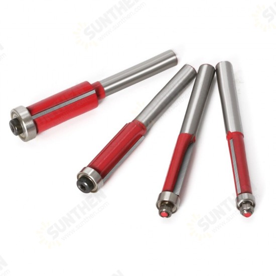 Extended Bearing Trimming Cutter Double-Edged Straight Cutter Woodworking Milling Cutter Trimming Machine Cutter Engraving Machine Cutter Extended Bearing Trimming Cutter Double-Edged Straight Cutter Woodworking Milling Cutter Trimming Machine Cutter Engraving Machine Cutter