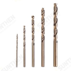 Upgrade 5Pcs 2-6mm Drill Bits HSS-CO Cobalt Twist Drill Bit For Bosch Dremel Rotary Tool