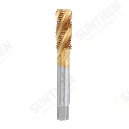 M12-20 HSS Titanium Coated Screw Tap Metric Spiral Fluted Machine Screw Hand Tap