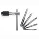 M3-M8 Tap Drill Set T Handle Ratchet Tap Wrench Machinist Tool With Screw Tap Hand