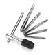 M3-M8 Tap Drill Set T Handle Ratchet Tap Wrench Machinist Tool With Screw Tap Hand