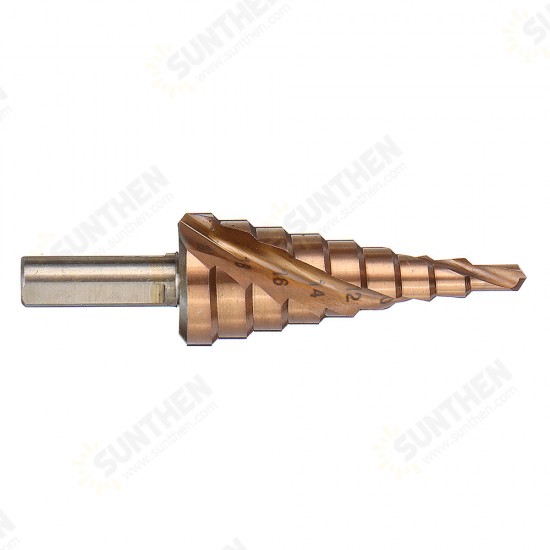 M35 Cobalt Step Drill 4-12/4-20/4-32mm HSS Drill Bits Triangle Shank For Stainless Steel