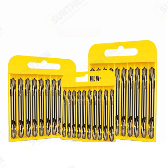 M35 Cobalt-containing Super-hard Double-edged Punching And All-grinding Double-head Spiral Drill M35 Cobalt-containing Super-hard Double-edged Punching And All-grinding Double-head Spiral Drill