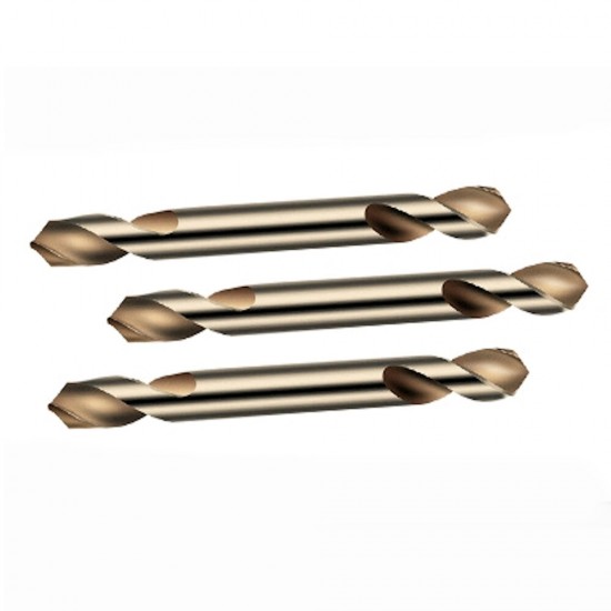 M35 Cobalt-containing Super-hard Double-edged Punching And All-grinding Double-head Spiral Drill