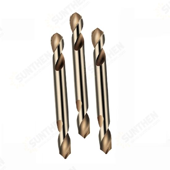 M35 Cobalt-containing Super-hard Double-edged Punching And All-grinding Double-head Spiral Drill M35 Cobalt-containing Super-hard Double-edged Punching And All-grinding Double-head Spiral Drill
