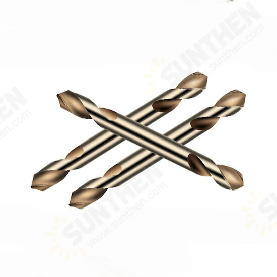 M35 Cobalt-containing Super-hard Double-edged Punching And All-grinding Double-head Spiral Drill M35 Cobalt-containing Super-hard Double-edged Punching And All-grinding Double-head Spiral Drill