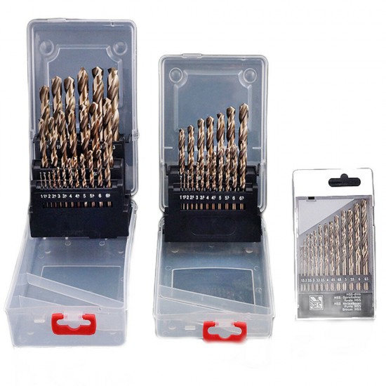 M35 Fully Ground Cobalt-containing Straight Shank Twist Drill Set Stainless Steel Drill Bit High Speed Steel Metal Steel Plate Twist Drill Bit