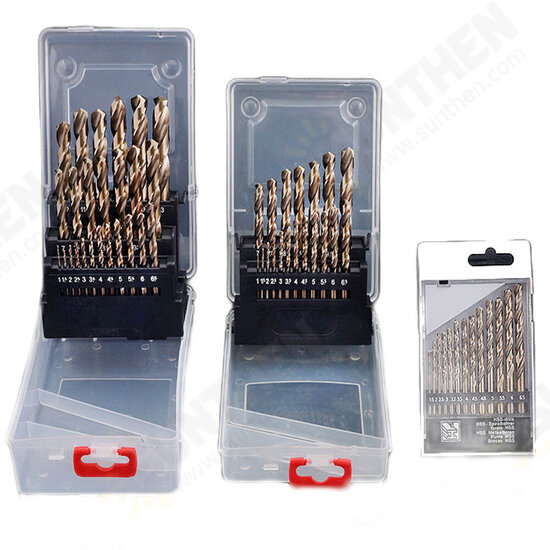 M35 Fully Ground Cobalt-containing Straight Shank Twist Drill Set Stainless Steel Drill Bit High Speed Steel Metal Steel Plate Twist Drill Bit